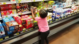Cute Little Girl Doing Shopping With Toy Shopping Cart Video Compilation | Imanis Fun World