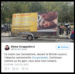 Un site de "sugar daddies" fait campagne devant les universités parisiennes