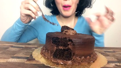 ASMR CHOCOLATE CAKE ~Eating Sounds~ MUKBANG