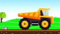 Animasi Kartun Anak Mobil Truck Tanah Dan Beko Excavator Alat Berat Belajar Warna dan Lagu Anak