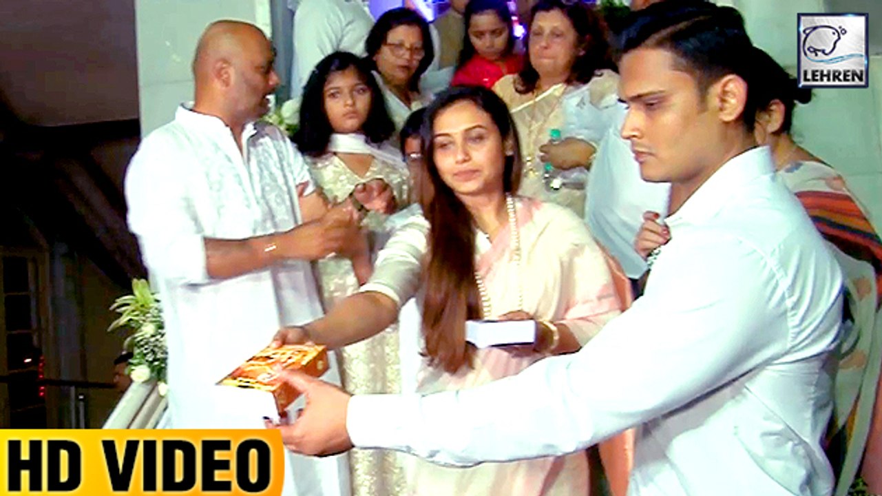 SAD Rani Mukerji's Sweetest Gesture Towards Media Reporters At Father's Prayer Meet