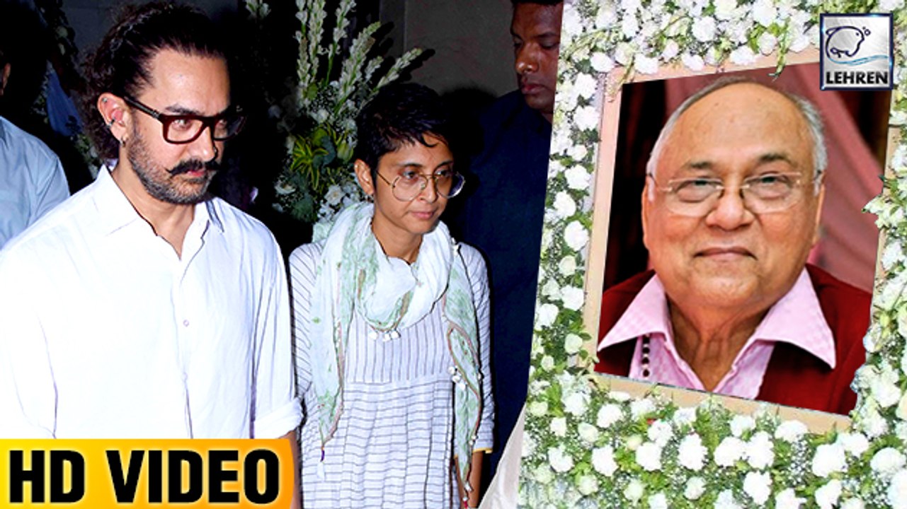 Aamir Khan And Kiran Rao At Rani Mukerji's Father's Prayer Meet