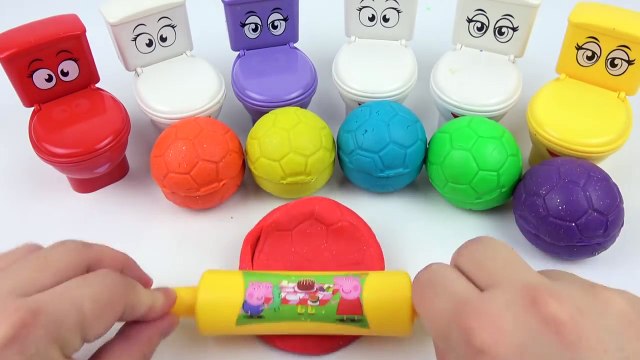 Learn Colors Play Doh Toilet Baby Doll Peppa Pig Em Português Brasil Finger Family Nursery Rhymes-qnW2RbWEjSk