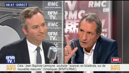 "Il ne s'agit en aucun cas de revenir sur la signature" du CETA, assure Jean-Baptiste Lemoyne