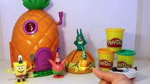 بيضة سبونج بوب صلصال وبيت سبونج بوب و مفاجآت Sponge Bob Playdoh Egg & Pineapple House