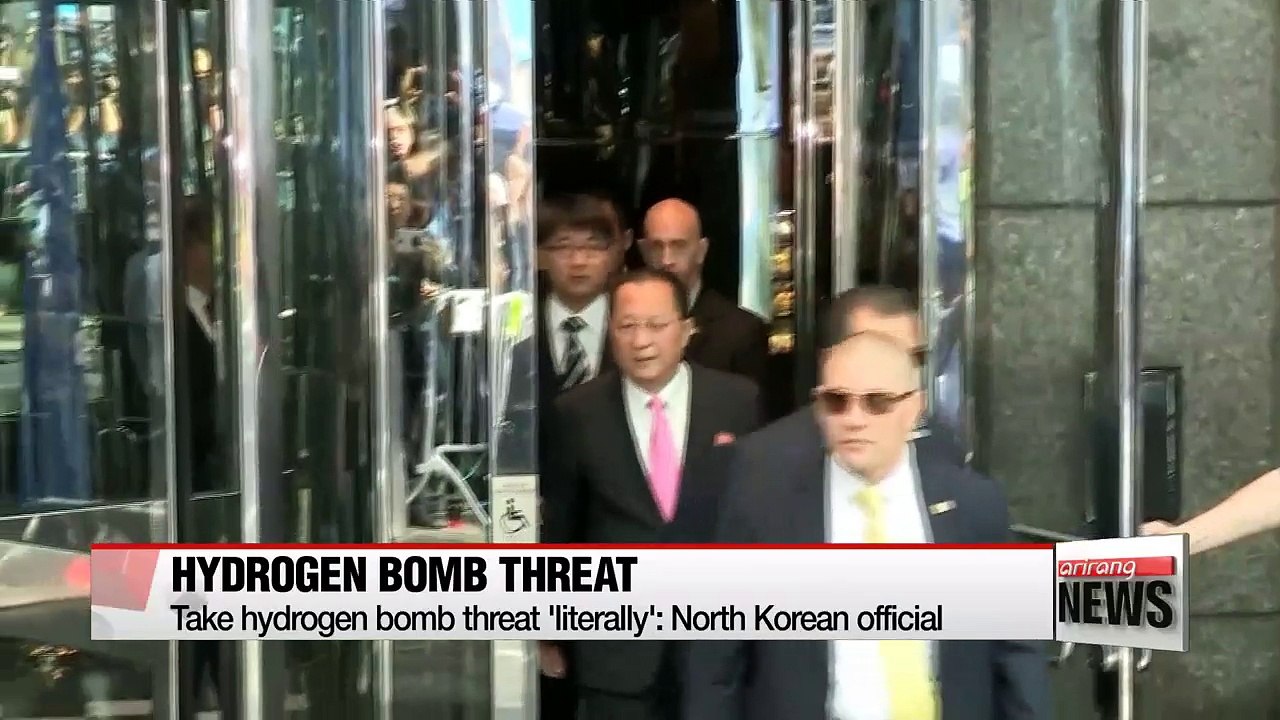 North Korean official tells U.S. to take hydrogen threat 'literally'