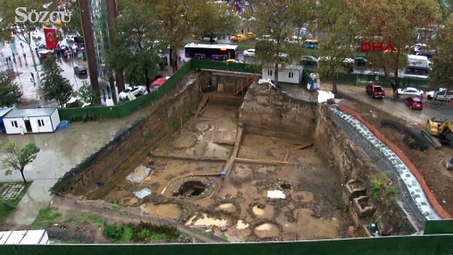 Beşiktaş metro inşaatı alanındaki kazılarda son durum