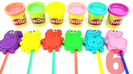 Play Doh Ice Cream Paopsicle Learn Colors Finger Family Peppa Pig Doraemon Molds Creative For Kids-o5TMziLya6I