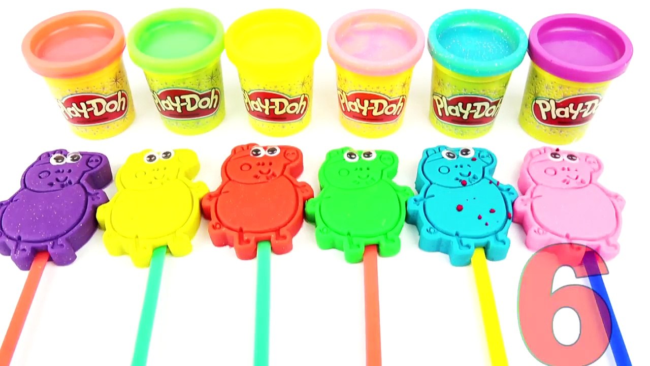 Play Doh Ice Cream Paopsicle Learn Colors Finger Family Peppa Pig Doraemon Molds Creative For Kids-o5TMziLya6I