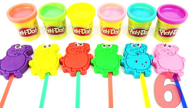 Play Doh Ice Cream Paopsicle Learn Colors Finger Family Peppa Pig Doraemon Molds Creative For Kids-o5TMziLya6I