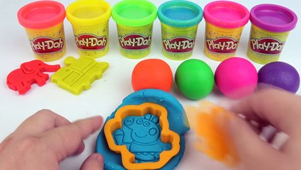 Play Doh Learn Colors Balls Baby Doll Finger Family Nursery Rhymes Peppa Pig Creative Fun Kids Toys-oY7OJAAzhD0