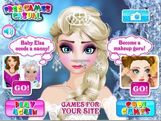 Cartoon game. Disney Frozen Game - Elsa Makeup School For Kids. Full Episodes in English new