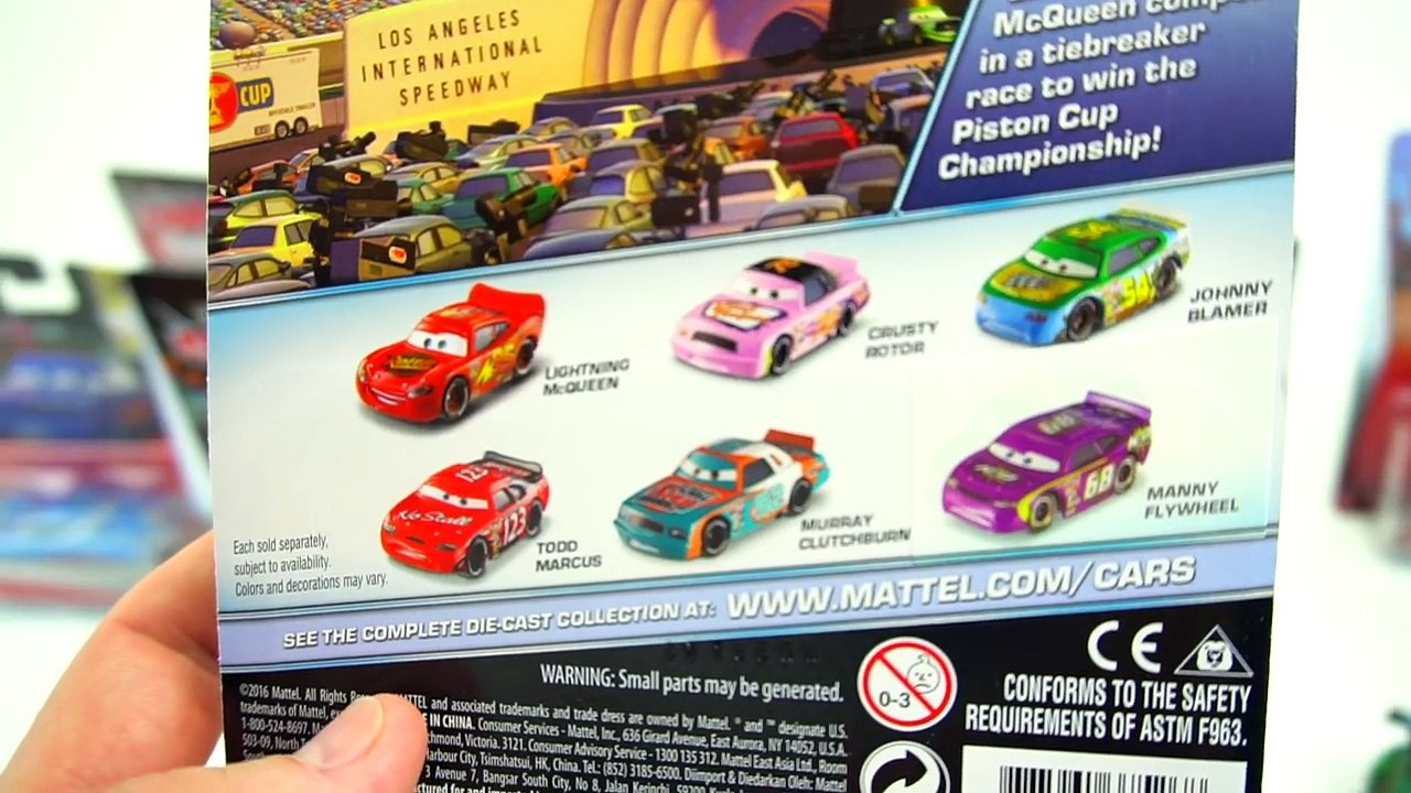 NEW DISNEY PIXAR CARS 2017 TOYS PISTON CUP RACERS WGP FANS Видео