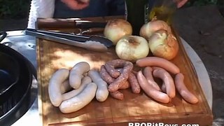 Beer Brats Smoked and Grilled Bratwurst by the BBQ Pit Boys