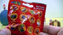 Super Mario Series 3 Minifigure Unboxing and Play Doh Surprise Egg Knex Blind Bag Opening