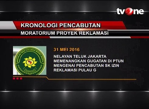 Kronologi Pencabutan Moratorium Proyek Reklamasi Teluk