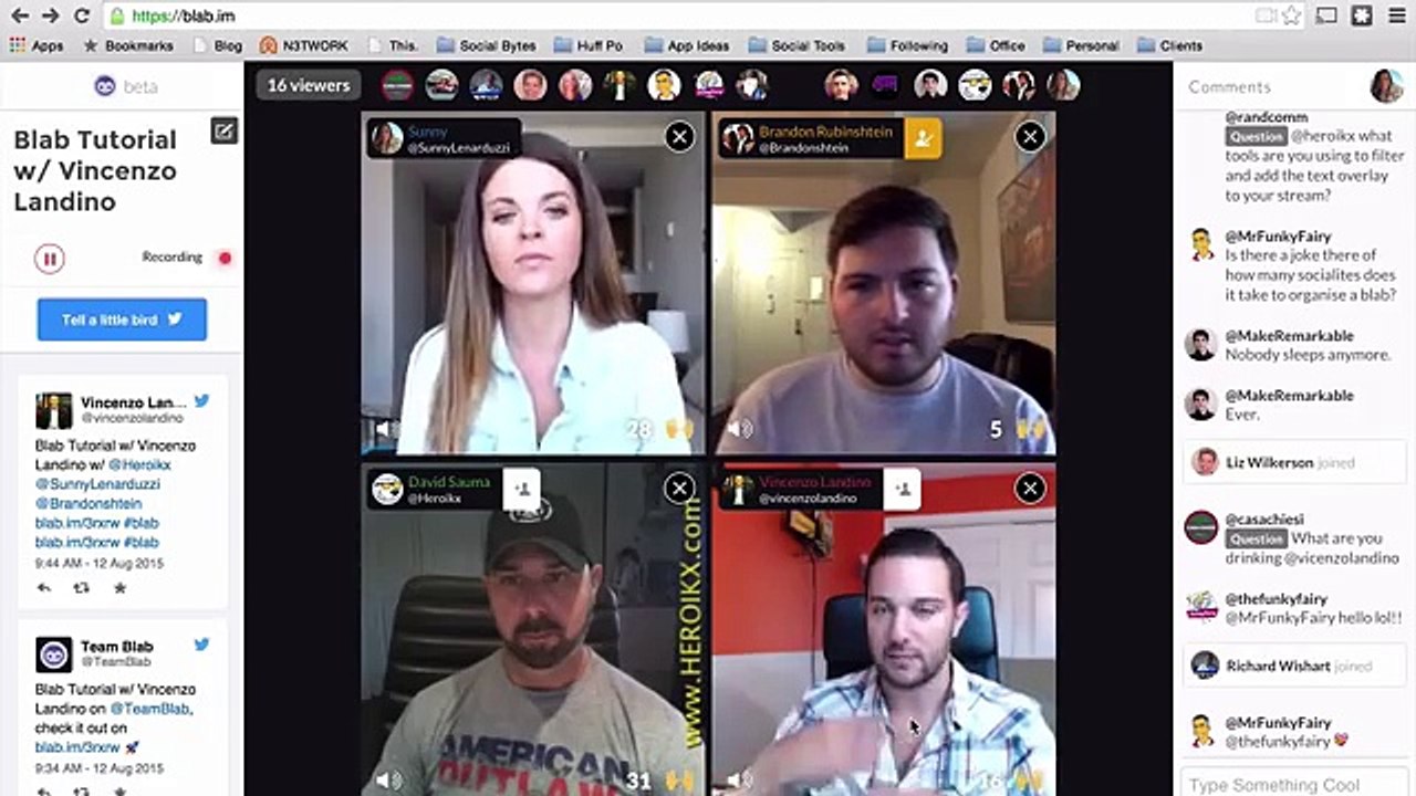 Blab Tutorial - How to Live Stream on Blab.im