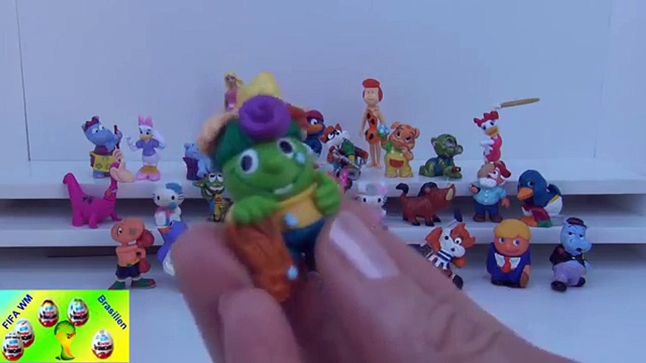 30 Surprise eggs Kinder Surprise Hello Kitty Mickey Minnie Mouse Disney Princess barbie