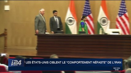 Les Etats-Unis ciblent le "comportement néfaste" de l'Iran