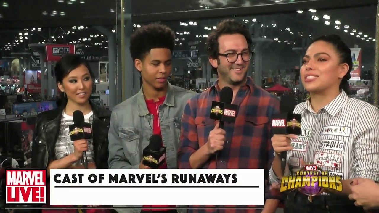 Cast of Marvel’s Runaways (Part 1) -- Marvel LIVE! NYCC 2017-0n5nh0osEFs