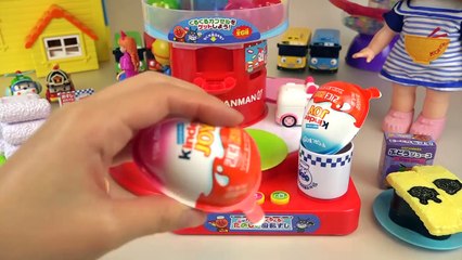 Baby Doll Dish Round food toys and Kinder Joy Surprise eggs
