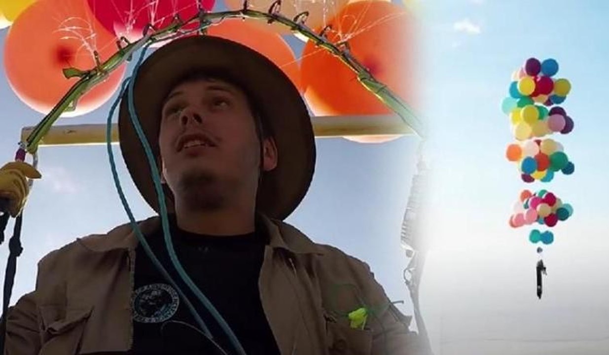 Uçan balon ile gökyüzüne yolculuk