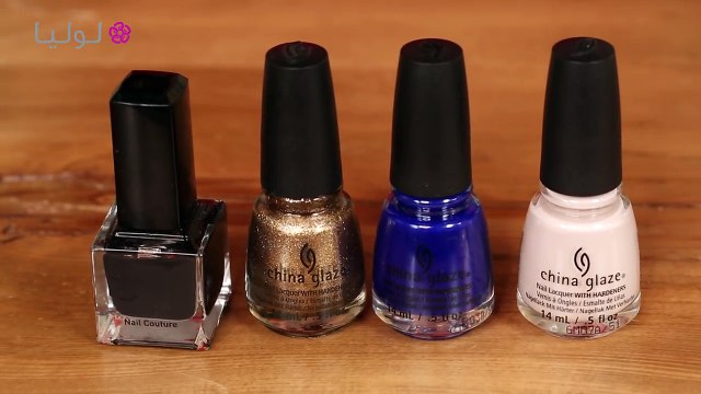 Fall Colors Nails Design | مناكير الخطوط العشوائية بألوان الخريف مع نور