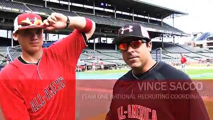 Rookie Davis Pre-Game Interview   UA All-America Baseball 2010