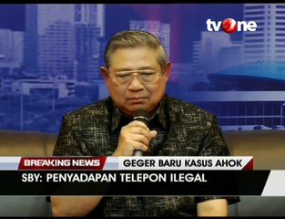 Kesimpulan Konferensi Pers SBY Soal Tudingan Ahok