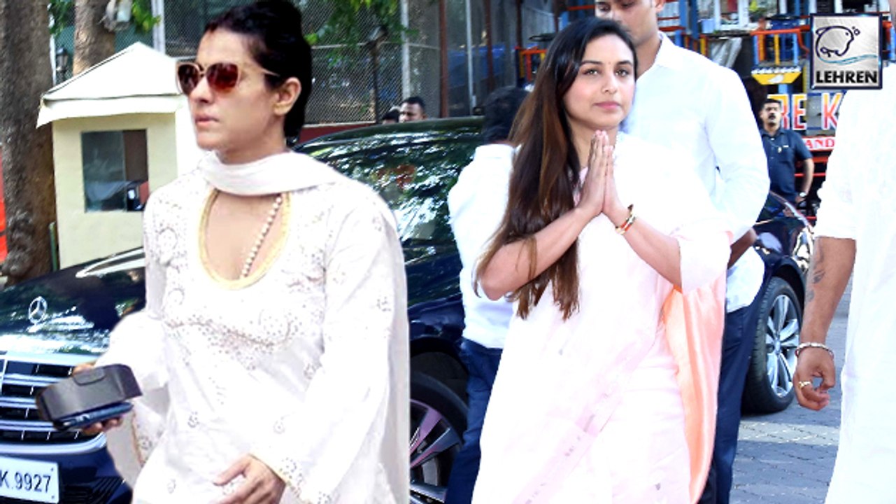 Kajol IGNORES Rani Mukerji's Father's Prayer Meet