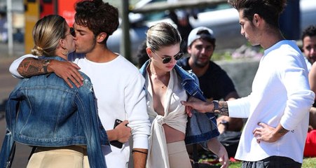 Manken Megan Blake Irwin, Kimselere Aldırmadan Sokak Ortasında Sevgilisiyle Öpüştü