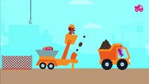 Sago Mini Trucks & Diggers - Kids Fun Playing Sago Mini Home Giant Construction Building Project