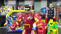 Hulk vs Capitão America vs Homem de Ferro vs Loki Super Heroes - Paulinho Brincando Brinquedos