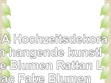 LUFA Hochzeitsdekoration hängende künstliche Blumen Rattan Lilac Fake Blumen