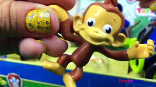 PAW PATROL JUNGLE RESCUE EXPLORER 2 PACK: CHASE AND ZUMA AT MONKEY TEMPLE & VELOCIRAPTOR DINOSAUR