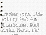 LUFA Becher Form USB Aufladung Duft Fan mit eingebauten Duft Perlen für Home Office