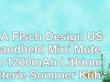 LUFA Fisch Design USB Handheld Mini Mute Fan 1200mAh Lithium Batterie Sommer Kühler Lüfter
