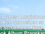 LUFA 2pcs Auspicious Wolken Schneiden stirbt Schablonen Scrapbook Album Prägekarte DIY