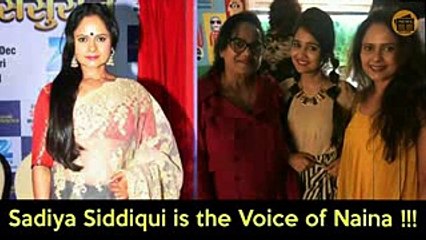 Ashi Singh Real Background Voice is Sadiya Siddiqui in Yeh Un Dinon Ki Baat Hai !!