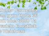 Künstlicher Tannenbaum Oslo grün Höhe 360cm mit über 3000 Tannennadeln  künstliche