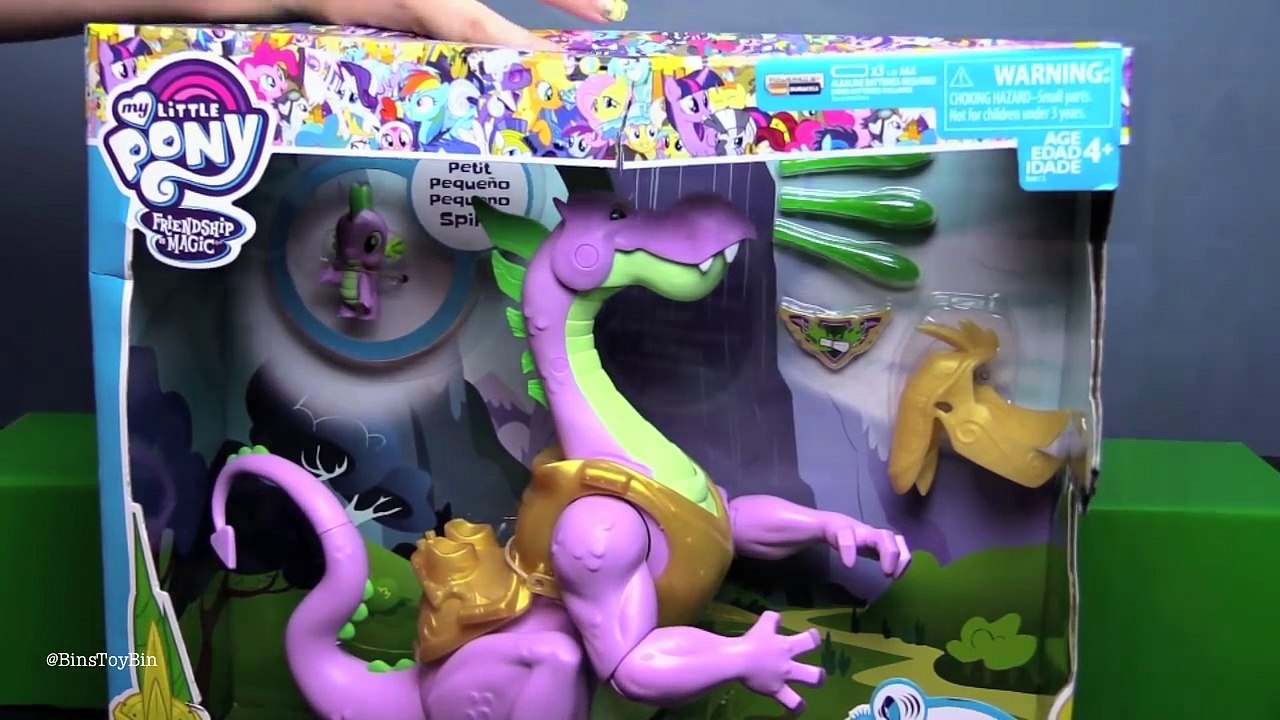 GIANT Spike the Dragon Guardians of Harmony My Little Pony Review Bins Toy Bin Video Dailymotion