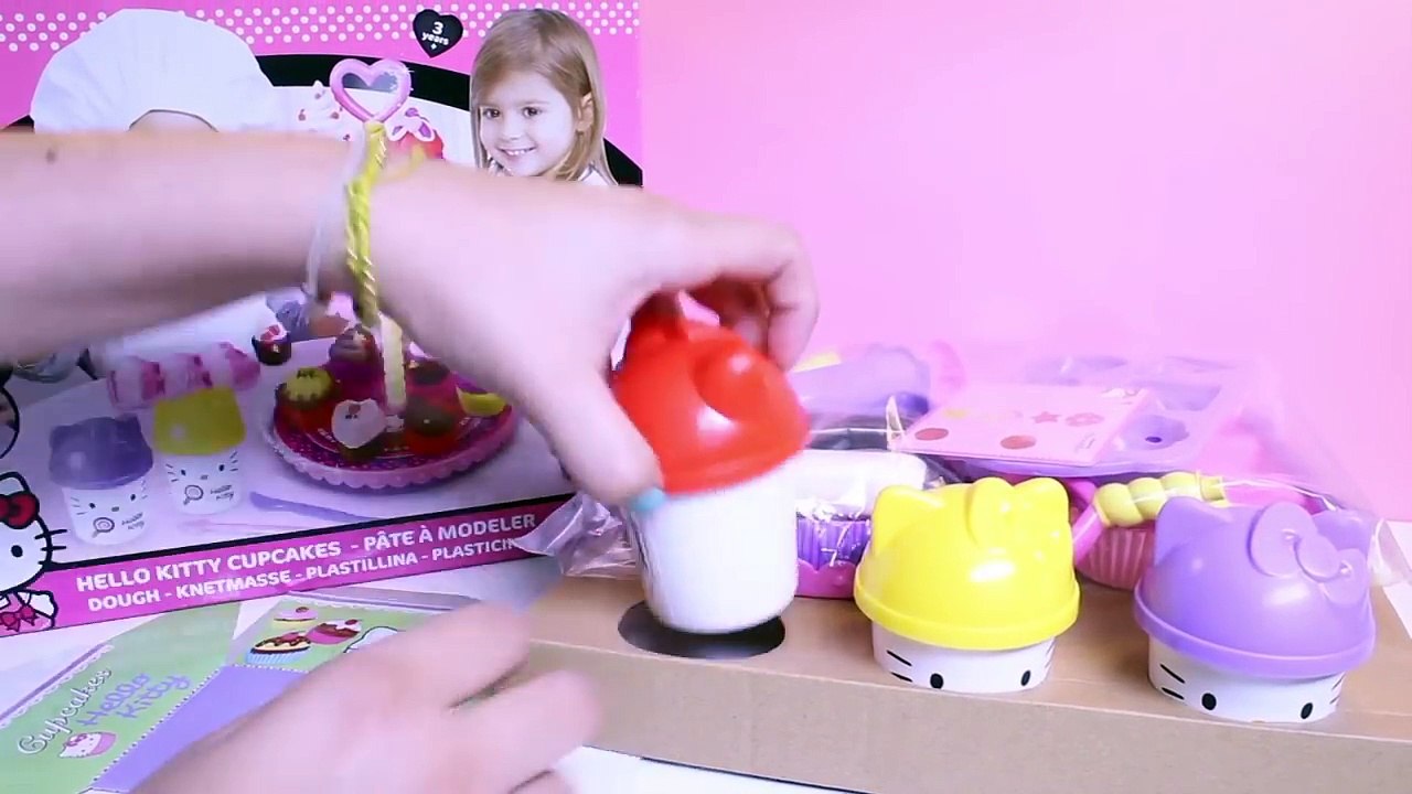Hello Kitty Cupcakes Play Set Dough Play Doh Cupcake Tower Cupcakes de Plastilina de Hello Kitty