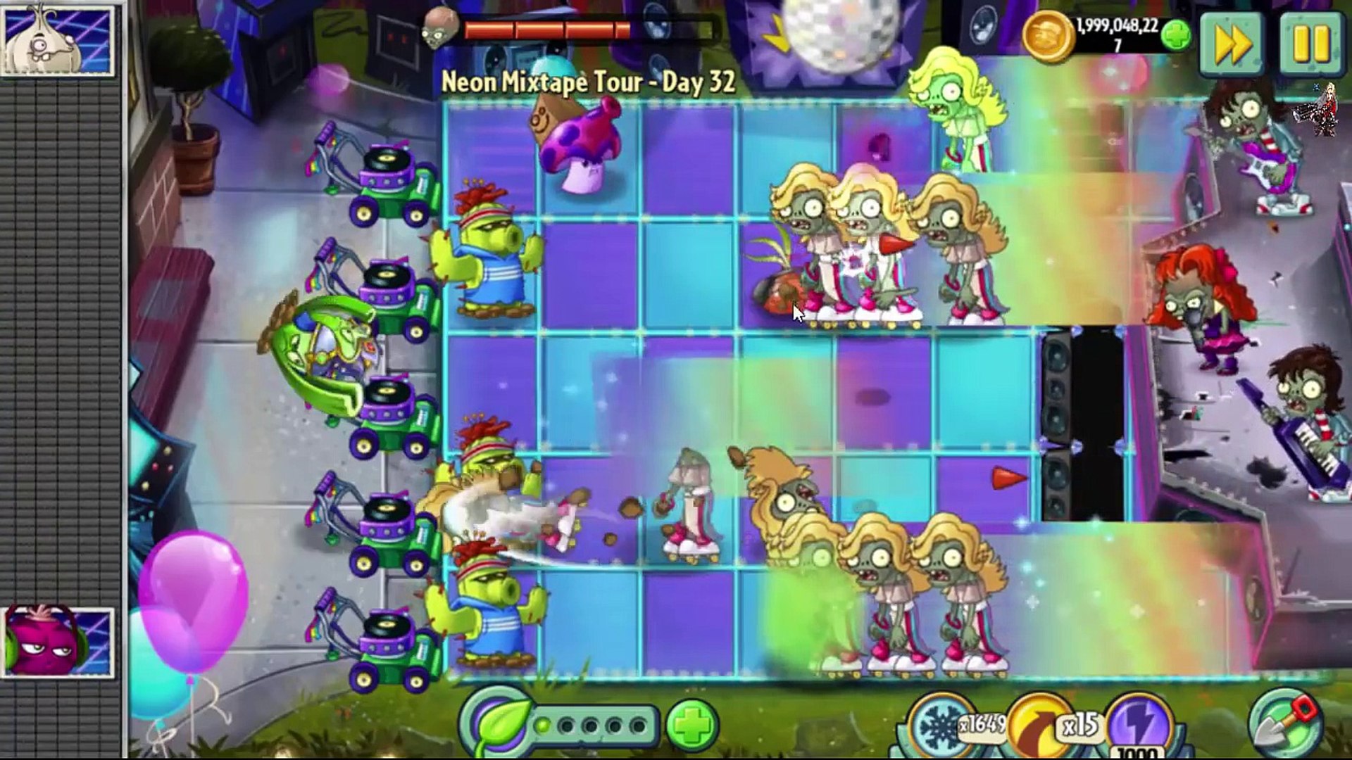 Plants Vs Zombies 2 L Neon Mixtape Tour Day 23 L Final Bosses