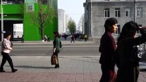 2 Minutes Street View In Pyongyang, North Korea - April 14, 2014