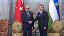 Başbakan Yıldırım Özbekistan Cumhurbaşkanı Mirziyoyev ile Görüştü