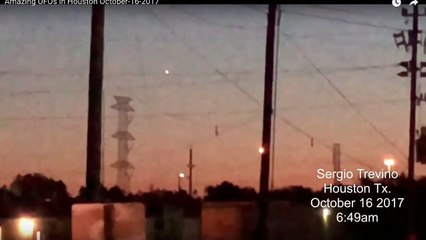AMAZING UFOs in Houston Texas Oct 16 2017...