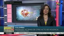 Policía colombiana arremete contra indígenas embera en Bogotá