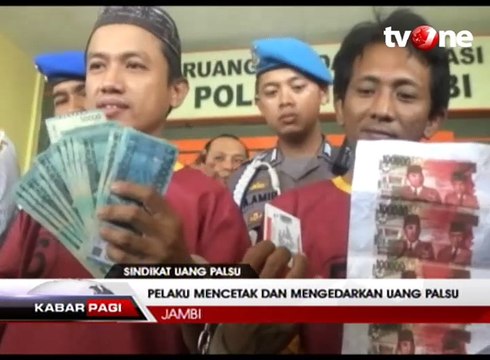 Sindikat Pencetak dan Pengedar Uang Palsu Ditangkap Polisi