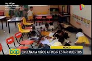 México: enseñan a niños a fingir que están muertos en caso de tiroteo