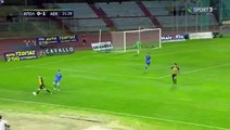0-2 Το γκολ του Λάζαρου Χριστοδουλόπουλου - Απόλλων Λάρισας 0-2 ΑΕΚ - 26.10.2017